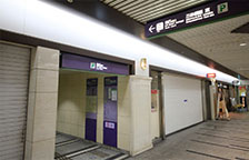 南5出口が左手に見えるので進みます。