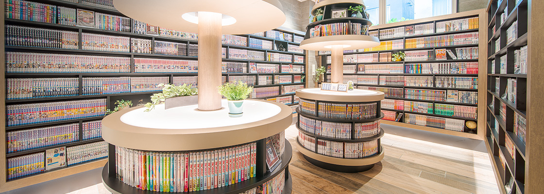 蔵書8,000冊のMANGAライブラリー