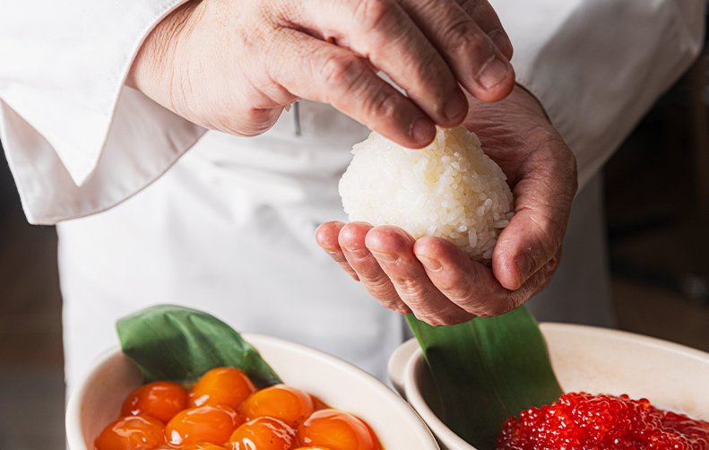 イメージ:日本の地域を結ぶクインテッサホテルのおむすび